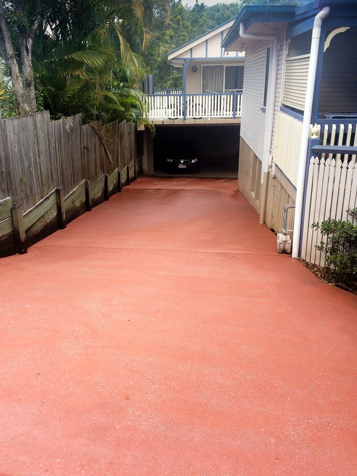 Driveway after professional cleaning
