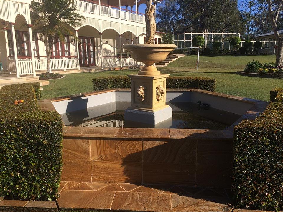 Fountain after professional cleaning