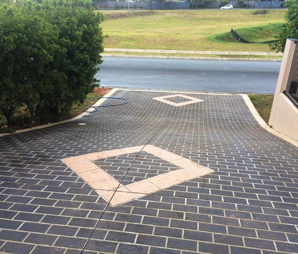 Residential driveway cleaning